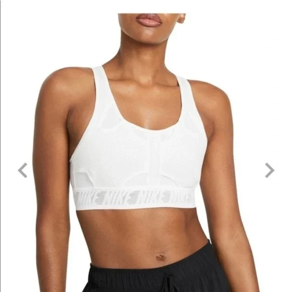 Nike Ultrabreathe Women's Large Off White Medium-support Non-padded Sports Bra - Picture 1 of 8
